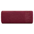 Ręcznik kąpielowy 70x140 cm bawełniany kolor bordowy z ozdobną błyszczącą bordiurą 500 g/m2 MARGO
