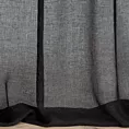 Firana czarna o strukturze drobnej siatki 140x270 cm taśma CELINE