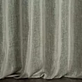 Zasłona szyta na taśmie 5 cm miętowa z tkaniny melanżowej przetykanej błyszczącą nicią