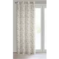 Zasłona naturalno, beżowa 140x250 cm przelotka - AMARA