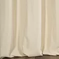 Zasłona szyta na tunelu DORA - HIT kremowa z miękkiej tkaniny o welurowej strukturze