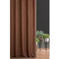 Zasłona szyta na taśmie 5 cm ruda z tkaniny bukla z efektem melanżu