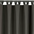 Zasłona grafitowa z wodoodpornej tkaniny idealna do ogrodu i na taras 155x220 cm szelki/rzep - GARDEN