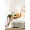 Pościel 220x200 cm z makosatyny bawełnianej kolor biały, złoty z fantazyjnym wzorem LUNA 3 Limited Collection