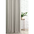 Zasłona szyta na taśmie 5 cm szarobeżowa z gładkiej, przyjemnej w dotyku tkaniny z efektem melanżu