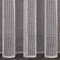 Firana szyta na taśmie 5 cm MILLEY srebrna z nowoczesnej luźno tkanej matowej siatki