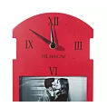 Dekoracyjna ramka  CLOCK z zegarem, angielska budka telefoniczna