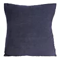Poszewka na poduszkę 45x45 cm o strukturze sztruksu granatowa JULIE