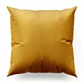 Poszewka szyta AMAYA musztardowa z jednokolorowej gładkiej tkaniny