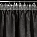 Zasłona czarno, srebrzysta zaciemniająca 140x270 cm taśma - MILI