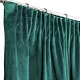 Zasłona ciemnoturkusowa z miękkiego welwetu 140x250 cm taśma - SUZANA