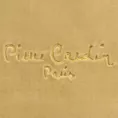 Koc 220x240 cm miodowy o wysokiej gramaturze z haftowanym logo CLARA Pierre Cardin