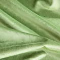 Zasłona szyta na taśmie 5 cm WALDO jasnozielona ze szlachetnej grubej tkaniny welwetowej o gramaturze 400g/m2