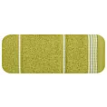 Ręcznik do rąk 30x50 cm bawełniany kolor oliwkowy ze stębnowaną bordiurą 500 g/m2 MIRA