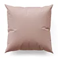 Poszewka szyta pudrowo różowo różowa z gładkiej tkaniny zaciemniającej typu dimout