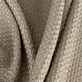 Zasłona szyta na taśmie 5 cm beżowa z strukturalnej tkaniny o naturalnym splocie
