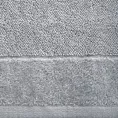 Ręcznik kąpielowy 70x140 cm bawełniany kolor srebrny zdobiony welwetową bordiurą  500 g/m2 FERO