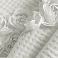 Narzuta welwetowa kremowa 170x210 cm zdobiona pasem róż 3D ROSES Eva Minge
