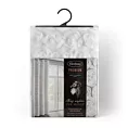 Zasłona biała z siateczki zdobiona różami 3D 140x250 cm przelotka - ROSES1 Eva Minge