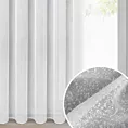 Firana biała z akcentem drobnego deszczyku 140x270 cm taśma RAIN