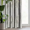 Zasłona srebrno, złota z błyszczącym nadrukiem z welwetu 140x250 cm przelotka - IDALIA