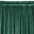 Zasłona butelkowa zieleń z matowego welwetu 140x270 cm taśma - MELANIE