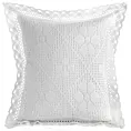 Poszewka na poduszkę 40x40 cm ażurowa biała  w stylu boho MIRELLA