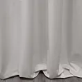 Zasłona szyta na taśmie 5 cm szarobeżowa z miękkiej tkaniny welwetowej