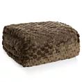 Koc 200x220 cm ciemnobrązowy miękki w dotyku z wytłaczanym wzorem 3D CINDY 6 Design 91