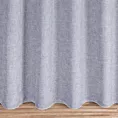 Zasłona szyta na taśmie 5 cm CASSIA popielata z miękkiej tkaniny o regularnym luźnym splocie wykończona obciążnikiem.