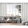 Zasłona kremowa o strukturze deszczyku z etaminy 140x250 cm przelotka - ANGELIKA