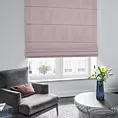 Roleta rzymska LUXOR wrzosowa z eleganckiej lśniącej tkaniny o drobnym splocie