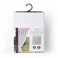 Zasłona biała z wodoodpornej tkaniny idealna do ogrodu i na taras 155x240 cm szelki/rzep - GARDEN
