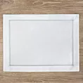 Komplet podkładek 4 szt 30x40 cm białych MADELE ze srebrną lamówką