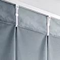 Zasłona srebrna z welwetowej tkaniny 80x270 cm (wymiar podany na gotowo) system flex - MELANIE