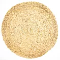 Podkładka okrągła na stół naturalna średnica 38 cm BOHO 6 wyplatana z liści kukurydzy