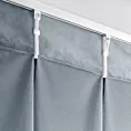 Zasłona srebrna z welwetowej tkaniny 125x270 cm (wymiar podany na gotowo) system flex - MELANIE