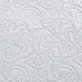 Narzuta z tkaniny imitującej len srebrna 220x240 cm na łóżko pikowana metodą hot press LENA 4 Eurofirany Premium