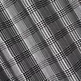 Tkanina zasłonowa gruby welwet z modnym nadrukiem kraty z pepitką z kolekcji Eva Minge