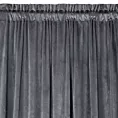 Zasłona welwetowa grafitowa 140x270 cm taśma - ROSA - Design 91