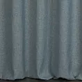 Zasłona szyta na taśmie 5 cm błękitna z tkaniny w stylu eko i efektem melanżu