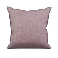 Poszewka szyta pudrowo różowa z szenilowej tkaniny z dodatkiem połyskującej nici