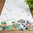 Bieżnik NATURA 5 z bawełny z nadrukiem barwnych egzotycznych liści