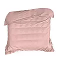Poszwa na kołdrę 220x200 cm z bawełny z połyskiem kolor pudrowy róż NOVA COLOUR