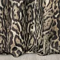 Tkanina zasłonowa miękka, welwetowa, z drukowanym wzorem zwierzęcym