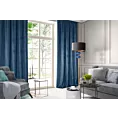 Zasłona welwetowa granatowa 140x270 cm taśma - ROSA - Design 91