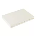 Prześcieradło gładkie bez gumki 180x210 cm z satyny bawełnianej kolor kremowy 125 g/m2 NOVA