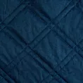 Narzuta welwetowa granatowa 170x210 cm pikowana metodą hot press wzór geometryczny LUIZ 8 Design 91