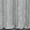 Zasłona szara o płóciennym splocie w stylu eko 140x250 cm przelotka - LIREN