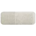 Ręcznik do rąk 30x50 cm bawełniany kolor kremowy z bordiurą z weluru 500 g/m2 LUCY